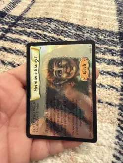 2001 HARRY POTTER TCG BASE SET HOLO FOIL RARE CARD #9/116 HERMIONE GRANGER MP - Image 2