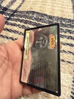 2001 HARRY POTTER TCG BASE SET HOLO FOIL RARE CARD #9/116 HERMIONE GRANGER MP - Image 3