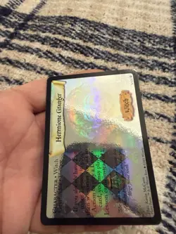 2001 HARRY POTTER TCG BASE SET HOLO FOIL RARE CARD #9/116 HERMIONE GRANGER MP - Image 4
