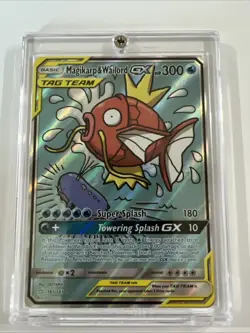 Magikarp & Wailord GX 161/181 Team Up 2019 Alt Art Tag Team Pokemon Card TCG - Image 1