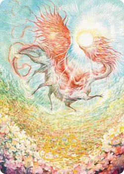 1x Eirdu, Carrier of Dawn Art Card Gold Signature (Lorwyn Eclipsed Art Series) - Image 1