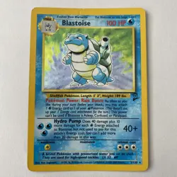 Blastoise 2/130 Holo Rare Base Set 2 Pokemon Card LP+ - Image 1