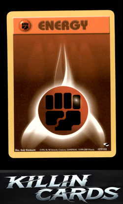 Fighting Energy 127/132 Pokemon Common Gym Challenge Card NM - Image 1