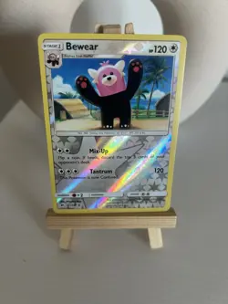 Pokemon Sun & Moon Burning Shadows TCG Card REVERSE HOLO Bewear 111/147 - Image 1