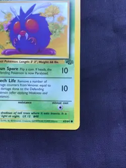 Pokemon Cards: Jungle 1st Edition Common: Venonat 63/64 - Image 4