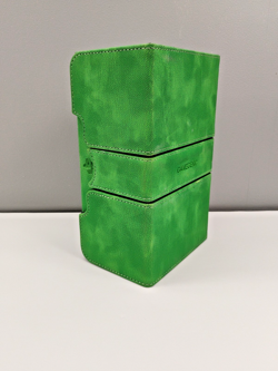 GameGenic Double Deck Card Holder Box (Holds 200+) Green Magnetic Closure Type - Image 1