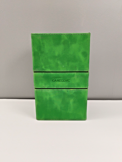 GameGenic Double Deck Card Holder Box (Holds 200+) Green Magnetic Closure Type - Image 2