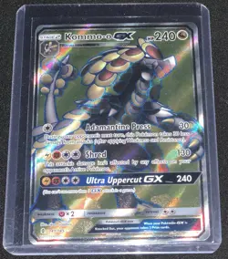 Kommo-o GX Guardians Rising ⭐Ultra Rare⭐ Holo Pokemon Card 141/145 NM 🔥 - Image 1
