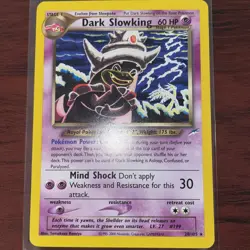 Pokemon TCG Dark Slowking 20/105 Neo Destiny Non-Holo Rare Card NM - Image 1