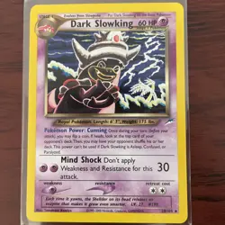 Pokemon TCG Dark Slowking 20/105 Neo Destiny Non-Holo Rare Card NM - Image 2