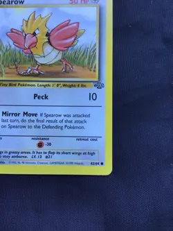Pokemon Cards: Jungle 1st Edition Common: Spearow 62/64 - Image 4