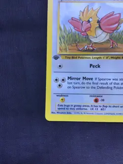 Pokemon Cards: Jungle 1st Edition Common: Spearow 62/64 - Image 5