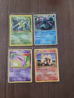 Pokemon TCG Lot (4) Includes cards from Heart GOLD, Evolutions & Jungle - Image 1