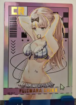 Chika Fujiwara CR Card Goddess Story Anime CCG Goddess Of Power Waifu CR-017 - Image 1