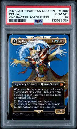 2025 MTG Kefka, Court Mage/Kefka, Ruler Of Ruin Borderless NonFoil #398 - PSA 10 - Image 1