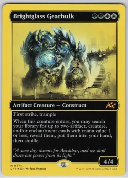Brightglass Gearhulk (First-Place Foil) M Aetherdrift 474 NM - Image 1