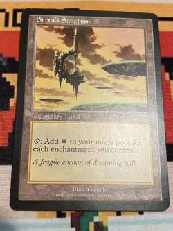 Magic the Gathering Serra's Sanctum Urza's Saga LP-NM - Image 1