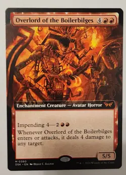Mtg Duskmourn Overlord Of The Boilerbilges Extended Art NM - Image 1