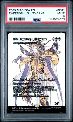 2025 MTG Emperor, Hell Tyrant Final Fantasy Showcase Nonfoil - PSA 9 - Image 1