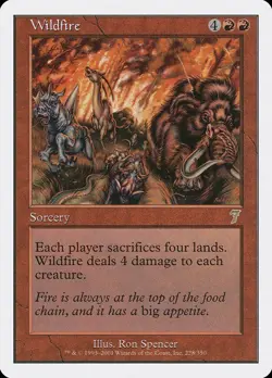 MTG - Wildfire - Seventh Edition- X1 - (LP) - - Image 1