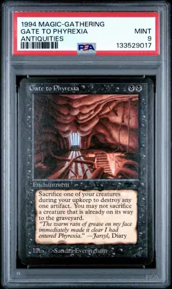 1994 MTG Gate To Phyrexia Antiquities - PSA 9 Mint - Image 1