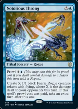 1x Notorious Throng NM-Mint, English Commander: Zendikar Rising MTG Magic - Image 1