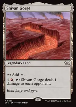1x Shivan Gorge NM Eng MTG - Duskmourn Commander - Image 1