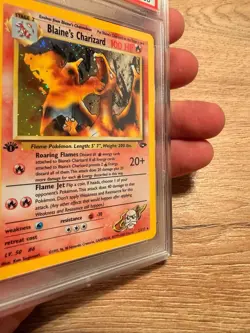 Pokemon Blaines Charizard - 1st Edition Gym Challenge PSA 10 - Image 4