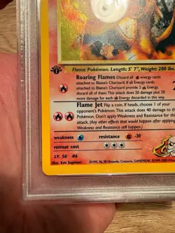 Pokemon Blaines Charizard - 1st Edition Gym Challenge PSA 10 - Image 5