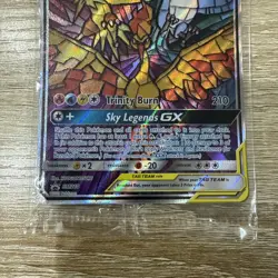 Pokemon Moltres Zapdos & Articuno GX SM210 | Stained Glass Promo | Sealed - Image 2