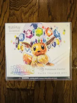 Pokemon: Prismatic Evolutions Pokemon Center ETB FACTORY SEALED In Case - Image 1