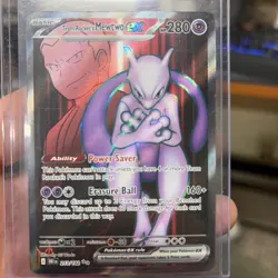 Pokemon TCG Team Rockets Mewtwo EX 213/182 - Image 1