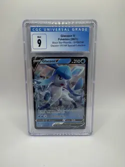 2021 POKEMON BLACK STAR PROMOS #SWSH196 GLACEON V CGC 9 - Image 1
