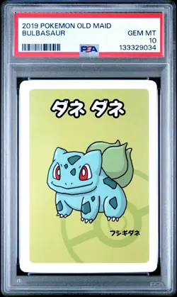 2019 POKEMON OLD MAID BULBASAUR PSA 10 - Image 1