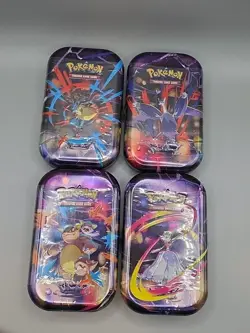 X4 Set Of Pokemon Mega Evolution Mini Tins - NEW AND SEALED - Image 2