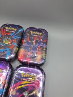 X4 Set Of Pokemon Mega Evolution Mini Tins - NEW AND SEALED - Image 4