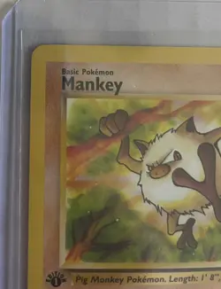 Pokemon TCG 1st Edition Jungle Set Mankey 55/64 NM - Image 3