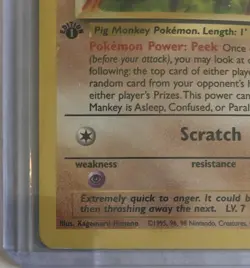 Pokemon TCG 1st Edition Jungle Set Mankey 55/64 NM - Image 4