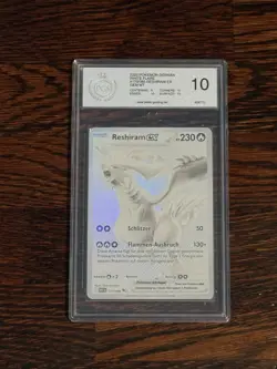 Pokemon Reshiram EX PGS 10 GEM MT White Flare German 173/086 PSA BGS CGC - Image 1