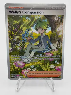 Wally's Compassion 186/132 Pokemon Mega Evolution NM - Image 1
