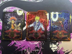 Yugioh Signer Dragon Set Crow Hogan Yusei Fudo Jack Atlas Field Center Cards - Image 1