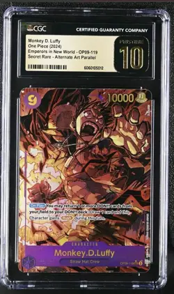 One Piece OP09-119 - Monkey D Luffy Secret Rare Alt Art - Cgc Pristine 10 - Image 1