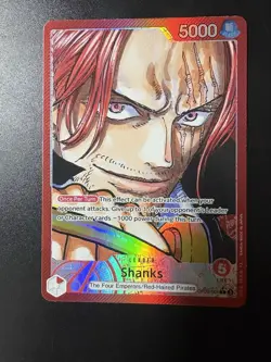 ONE PIECE TCG: Shanks OP09-001 Leader Parallel Alt Art - Image 1