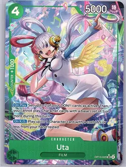 One Piece Carrying On His Will Uta OP13-023 Alternate Art SR Super Rare - Image 1