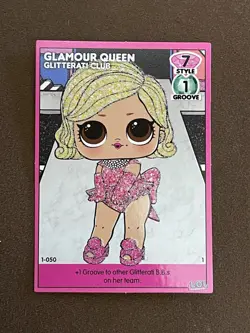 LOL Surprise! Dance Off #1-050 Glamour Queen Glitterati Club Popular Card - Image 1