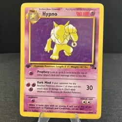 Hypno 23/62 1st Edition Fossil Rare Non-Holo Vintage Pokemon TCG Card - Image 1