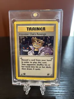 Imposter Oak's Revenge 76/82 Team Rocket 1st Edition Pokemon TCG Card Unplayed - Image 1