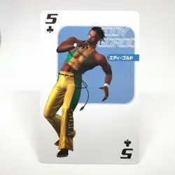 5 EDDY GORDO clover Tekken 3 Playing Cards Orico Card Not for Sale Namco Japan - Image 1