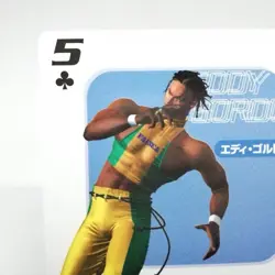 5 EDDY GORDO clover Tekken 3 Playing Cards Orico Card Not for Sale Namco Japan - Image 2