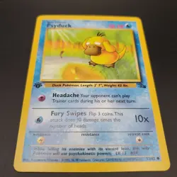 Psyduck - 53/62 - 1st Edition Fossil Set - Pokemon Card - LP - Image 1